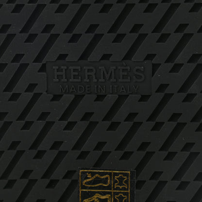Hermes Calfskin Mens Ankara Sandals 42 Black 8 of 8