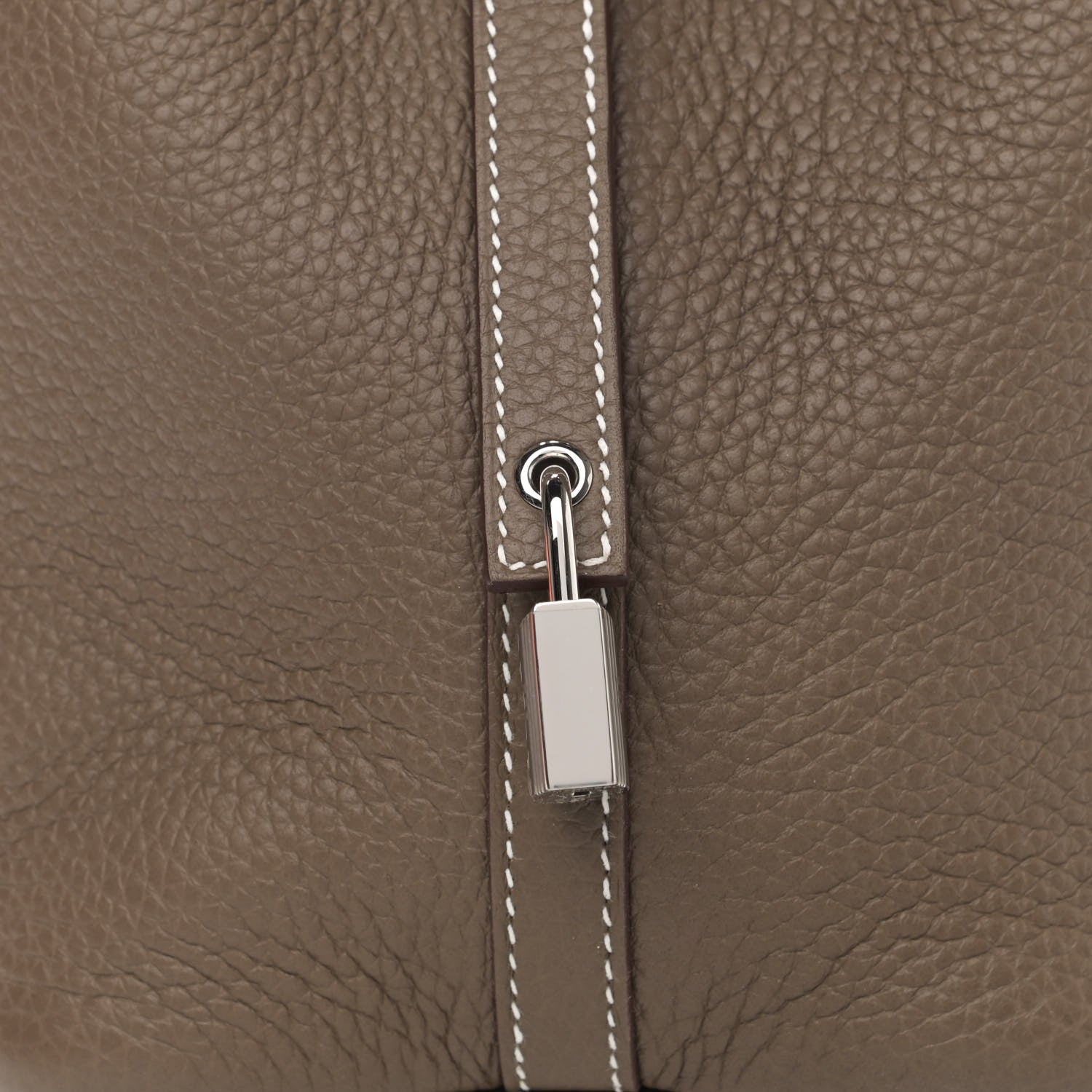 Hermes Taurillon Clemence Picotin Lock 18 PM Etoupe 8 of 9