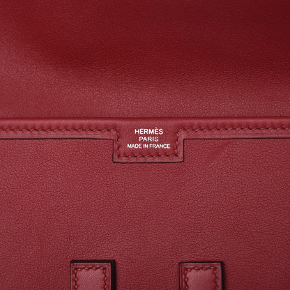 Hermes Swift Jige Elan 29 Clutch Rouge Grenat 6 of 8