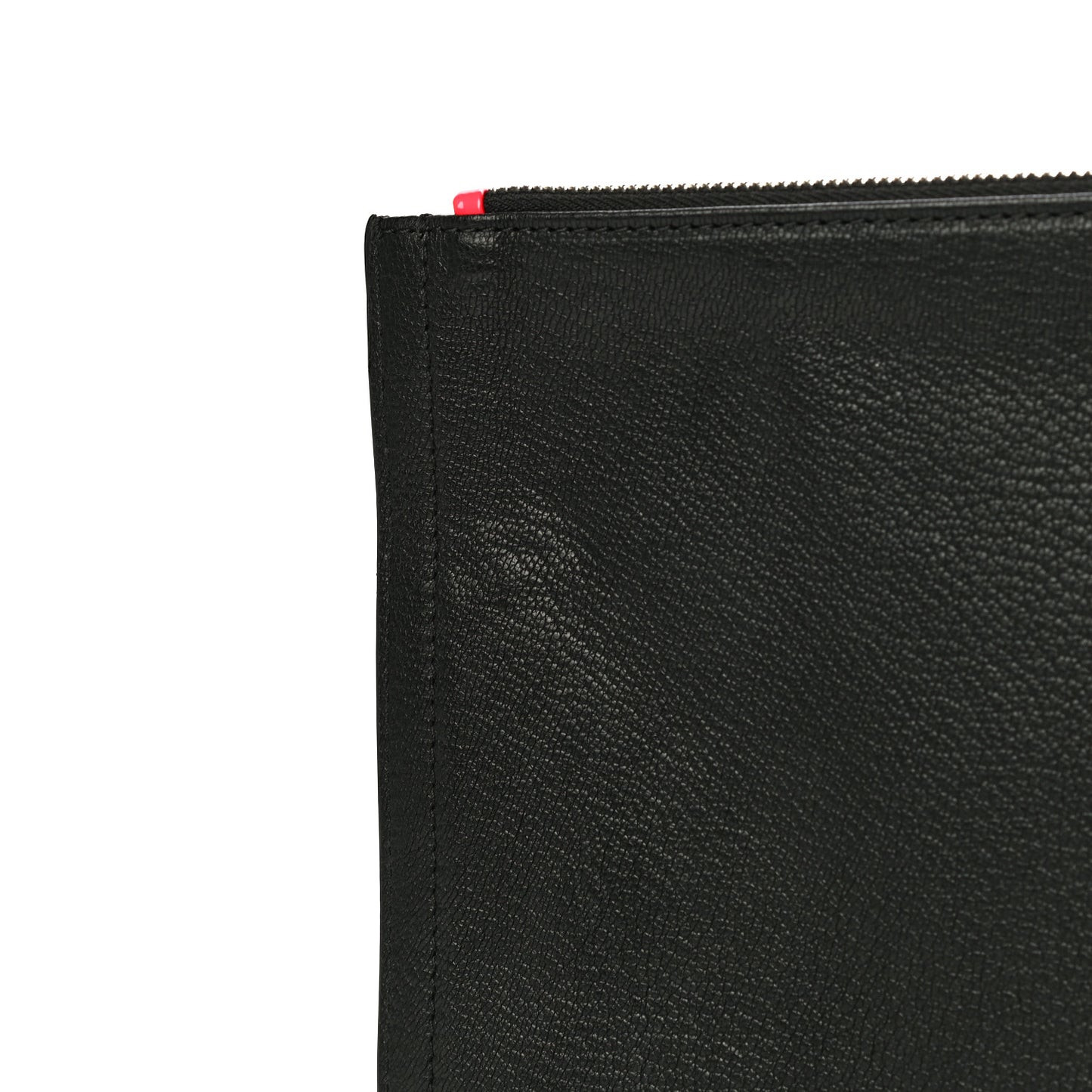 Sugar Goatskin Medium Antigona Pouch Black