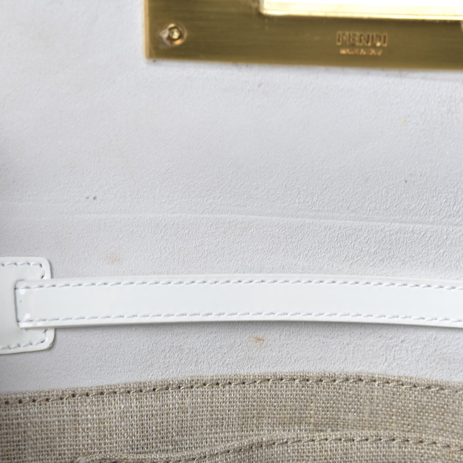 Fendi Patent Crossbody White 8 of 10