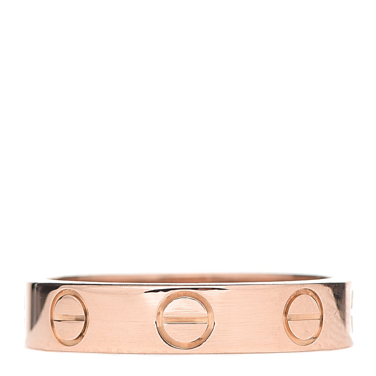 Cartier 18K Pink Gold 3.5mm LOVE Wedding Band Ring 46 3.75 1 of 5