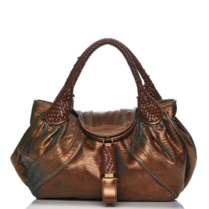 Fendi Nappa Fortuny Hologram Spy Tobacco Oro Ambrato 1 of 8