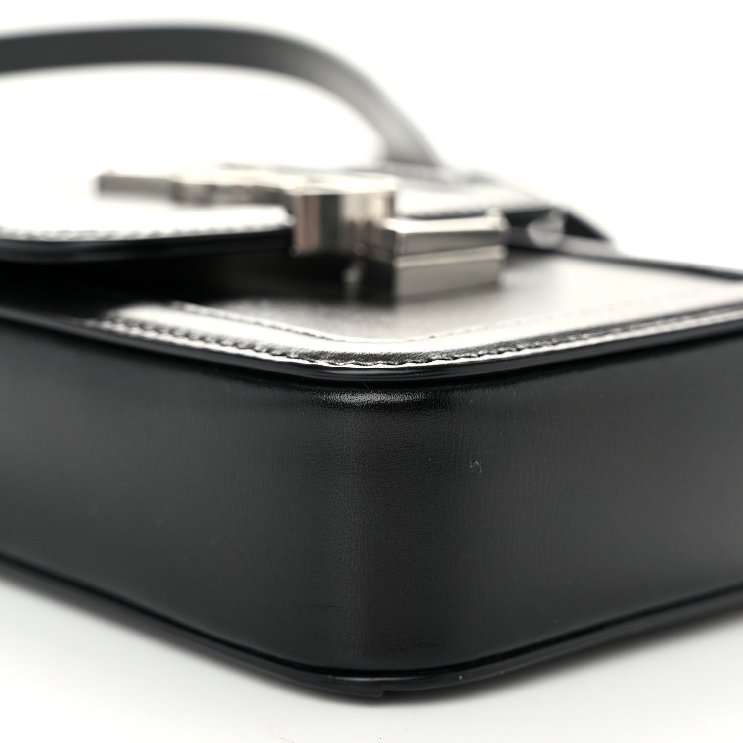 Saint Laurent Smooth Calfskin Mini Solferino Satchel Black 9 of 10