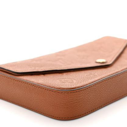 Louis Vuitton Empreinte Pochette Felicie Chain Wallet Cognac 8 of 13