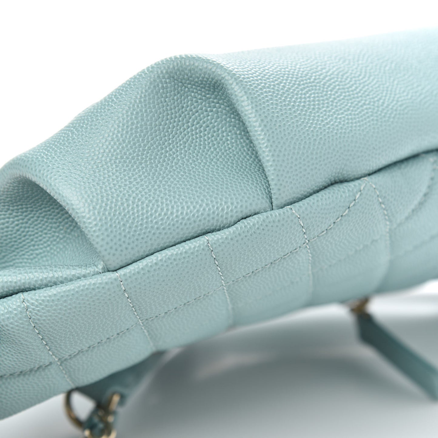 Caviar Quilted Filigree Waist Bag Light Blue
