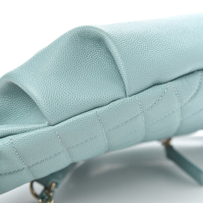 Chanel Caviar Quilted Filigree Waist Bag Light Blue 9 of 10