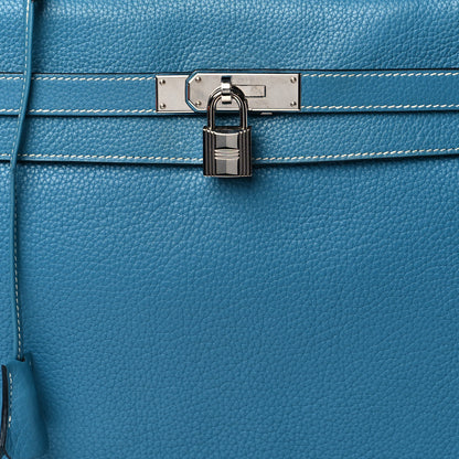 Hermes Taurillon Clemence Kelly Retourne 35 Blue Jean 7 of 10