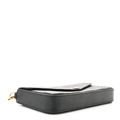 Louis Vuitton Empreinte Pochette Felicie Chain Wallet Black 4 of 10