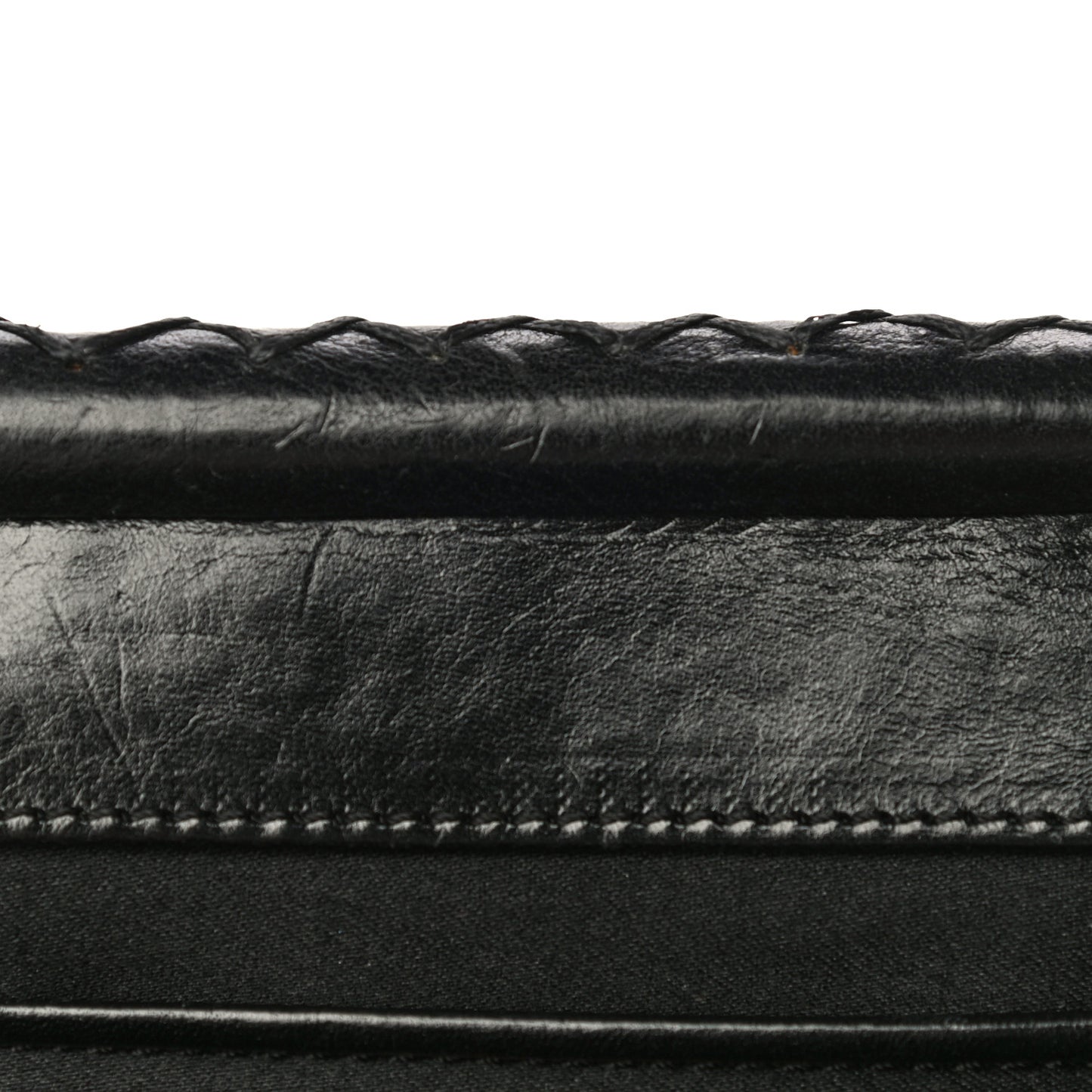 Satin Chain Satchel Black