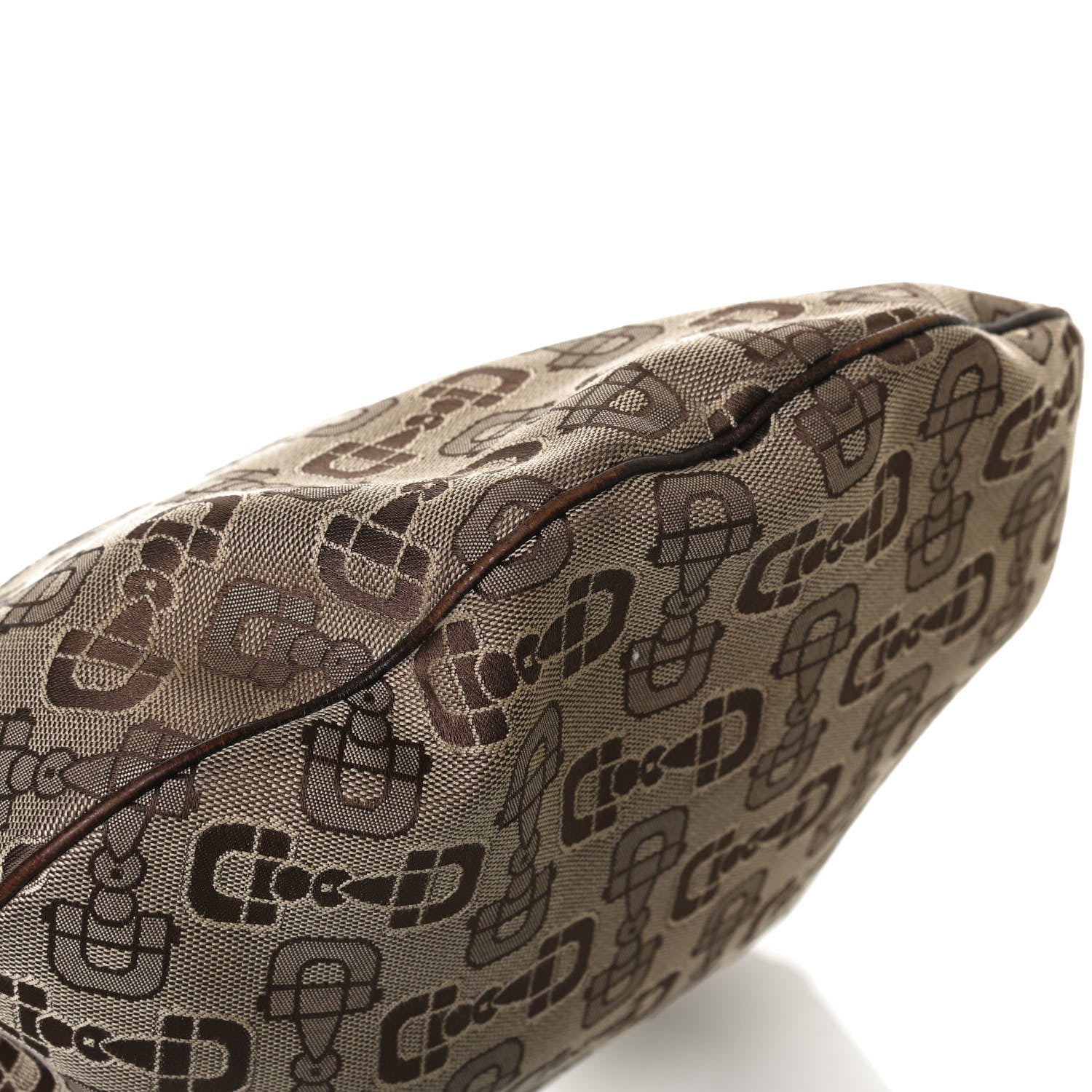 Gucci Canvas Horsebit Glam Hobo Dark Brown 12 of 27