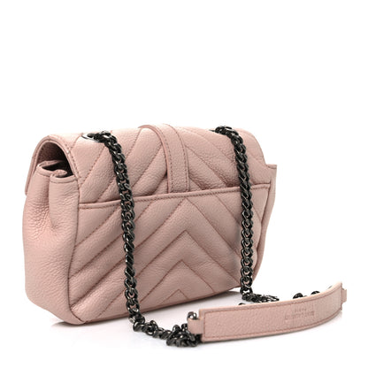 Saint Laurent Sheepskin Matelasse Monogram Classic Baby Chain Bag Pale Pink 3 of 10