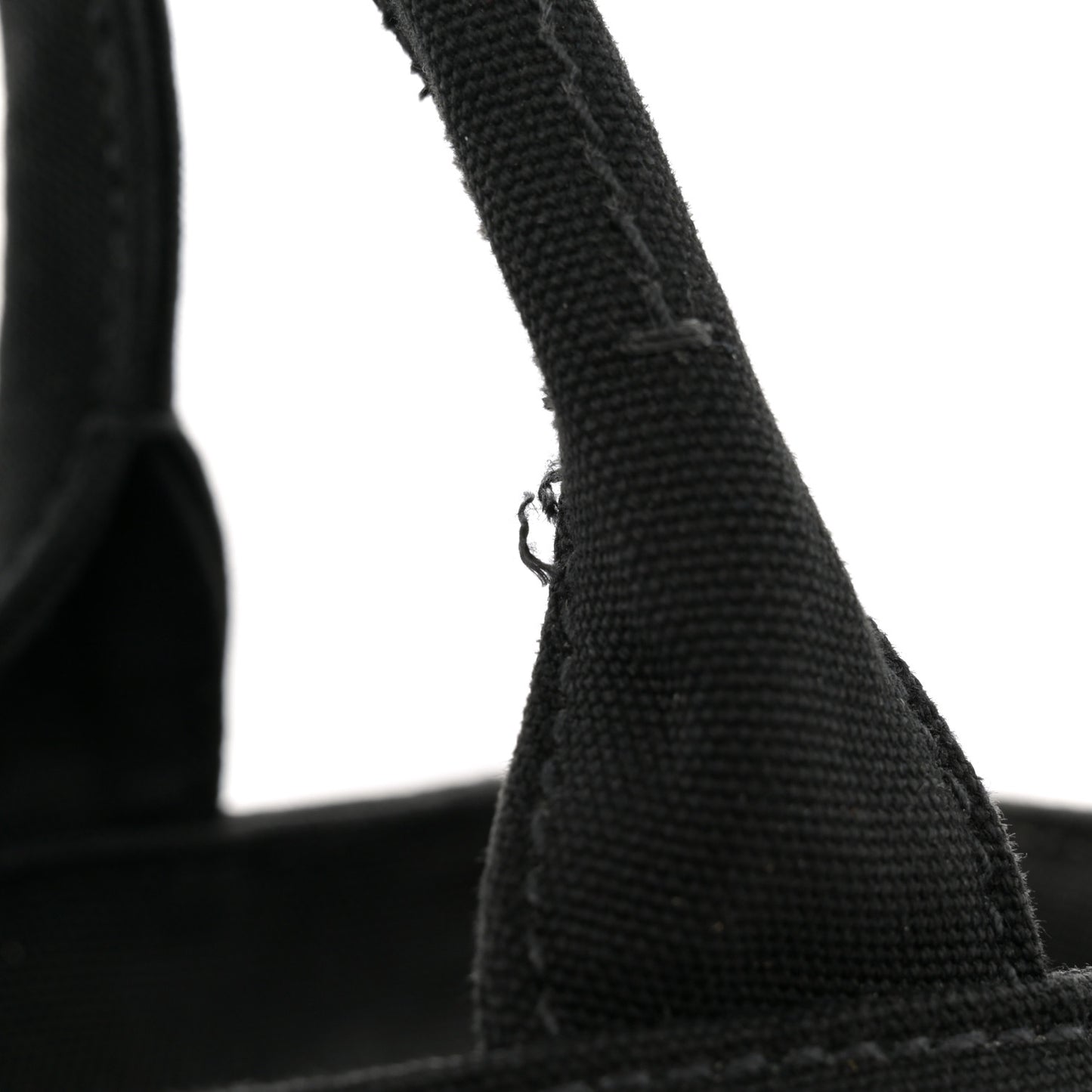 Wicker Canvas Tote Naturale Black