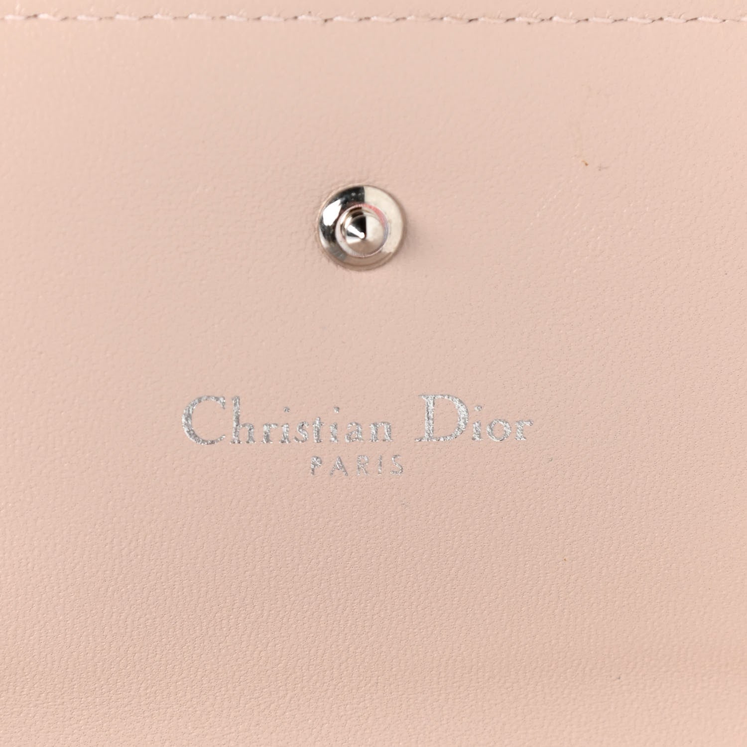Christian Dior Ceramic Effect Deerskin Cannage Diorama Elancee Wallet Hyper Pink 6 of 8