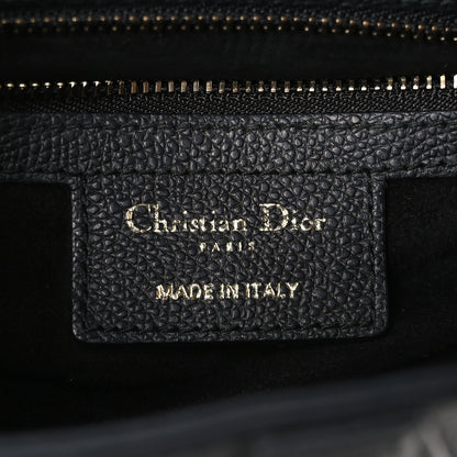 Christian Dior Grained Calfskin Saddle Bag Black 6 of 10