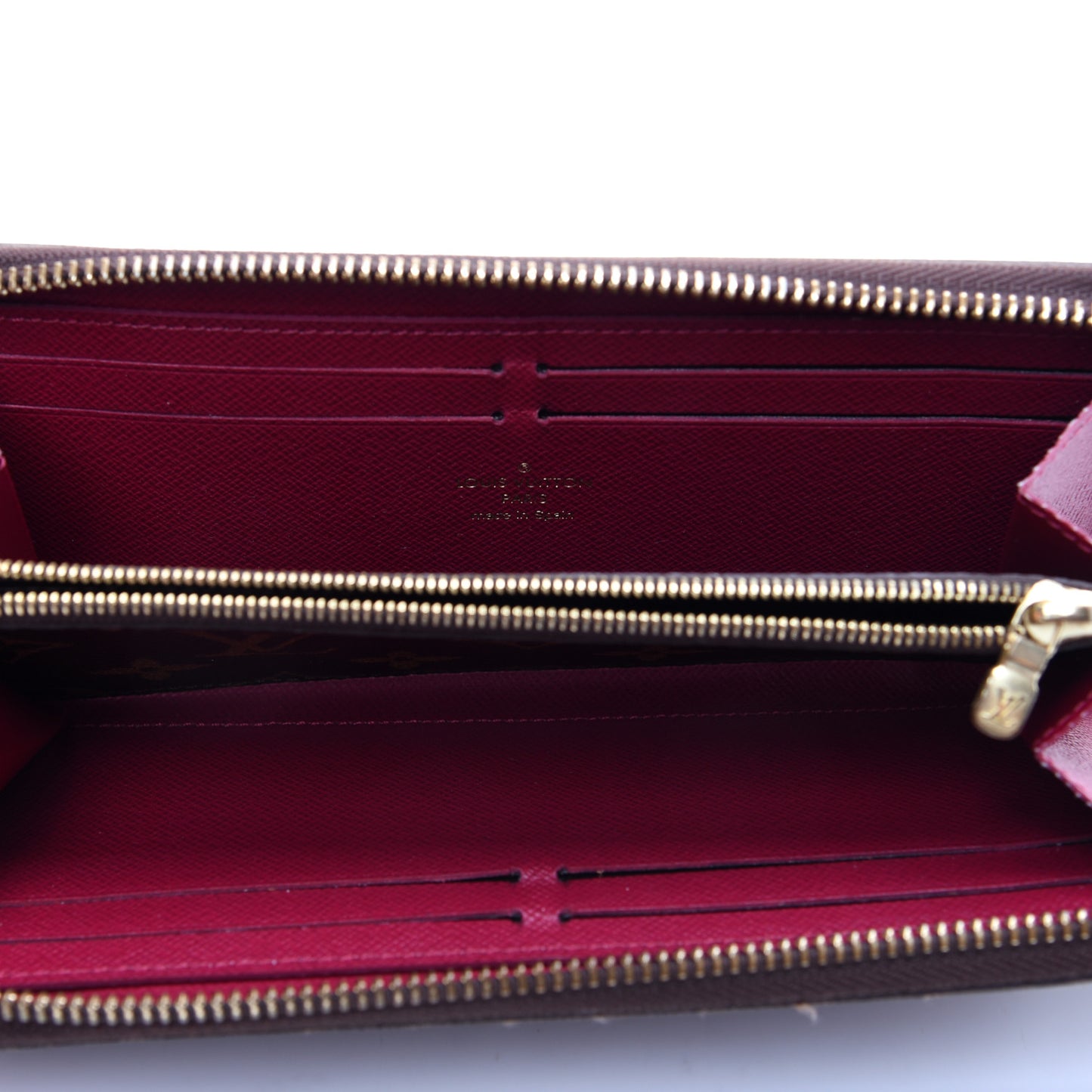 Monogram Clemence Wallet Fuchsia
