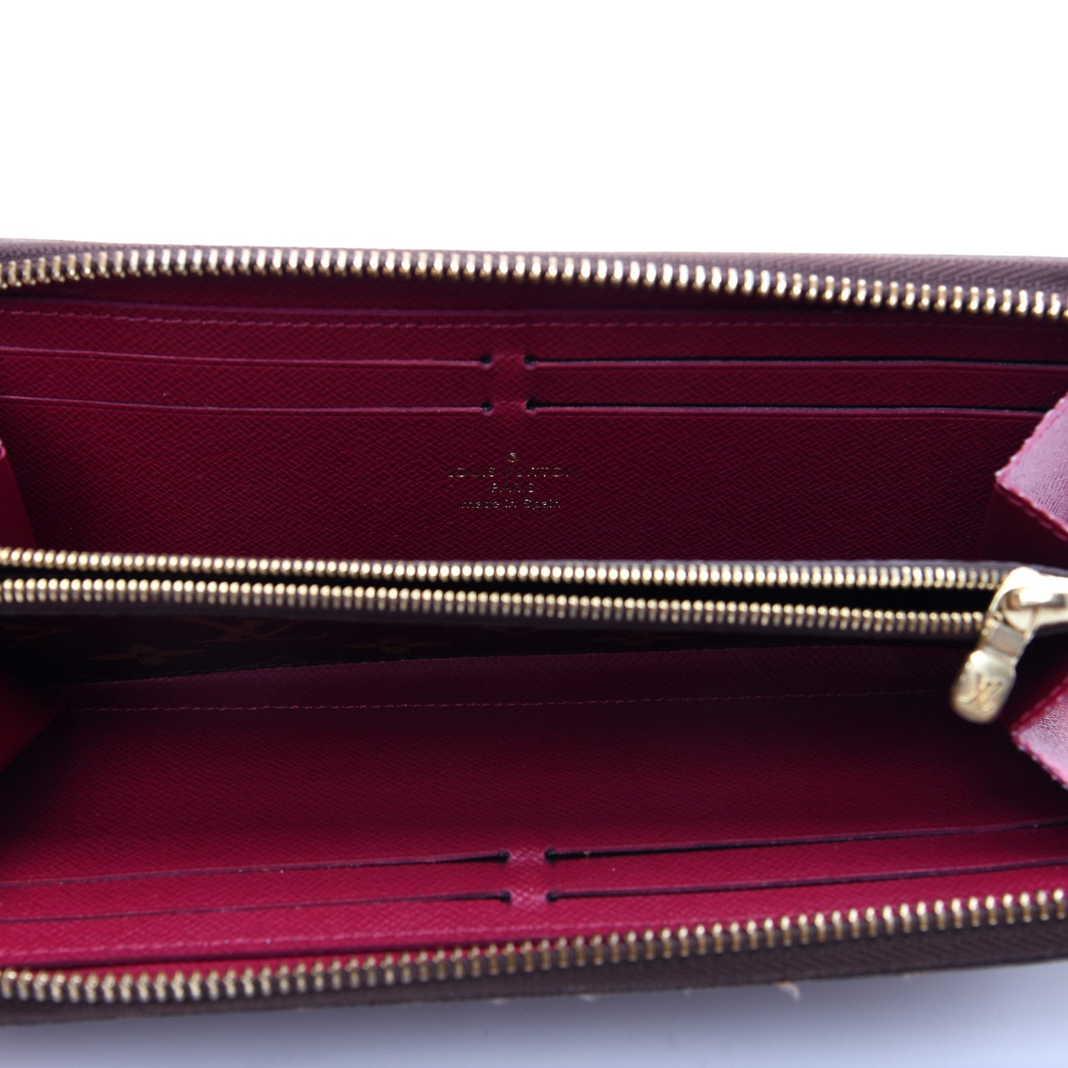 Louis Vuitton Monogram Clemence Wallet Fuchsia 5 of 9