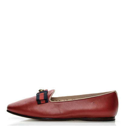 Gucci Calfskin Gallipoli Smoking Loafers 39 Red 1 of 8