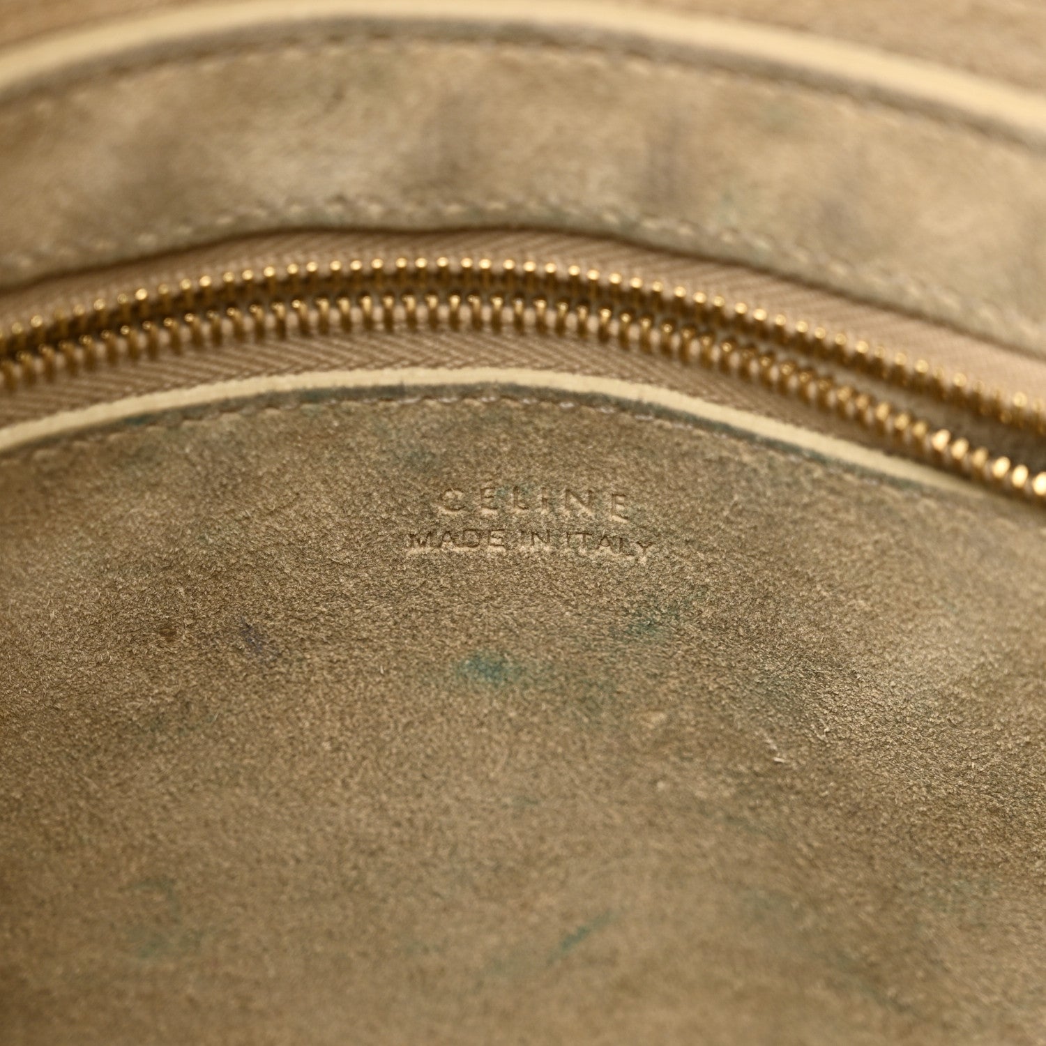 Celine Soft Grained Calfskin Small Sangle Bucket Bag Light Taupe 6 of 13