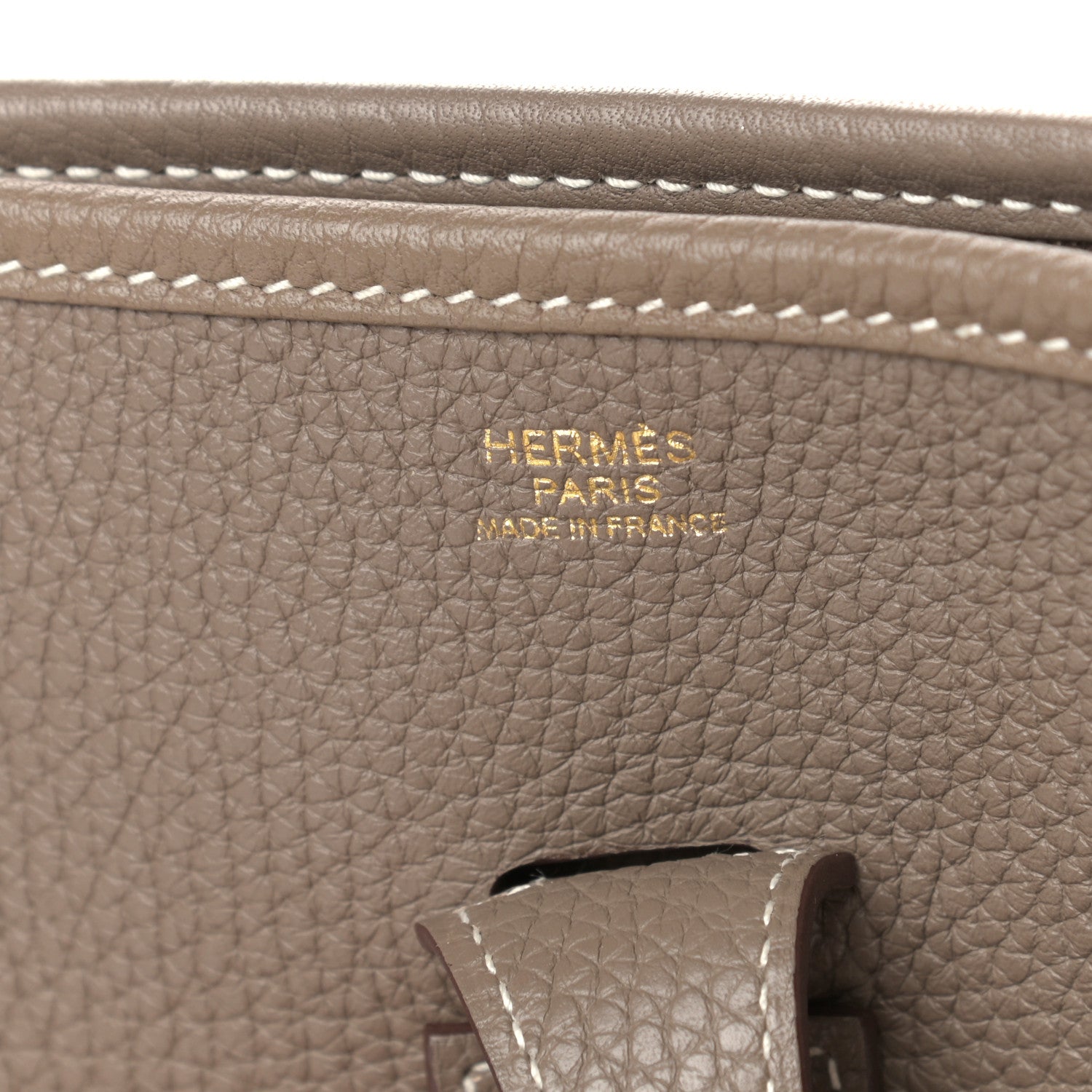 Hermes Taurillon Clemence Evelyne III PM Etoupe 6 of 11
