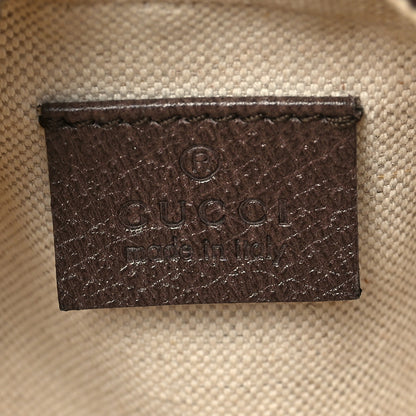 Gucci GG Supreme Monogram Textured Dollar Calfskin Web Mini Ophidia Basketball Shaped Shoulder Bag Beige Ebony New Acero 6 of 10