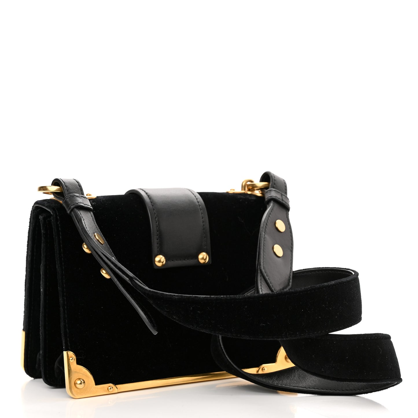 Velvet City Calfskin Cahier Bag Black