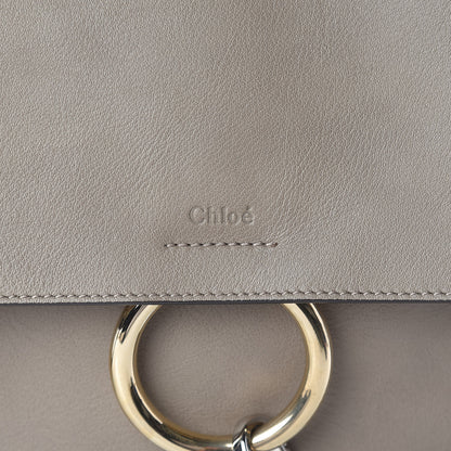 Chloe Calfskin Small Faye Day Shoulder Bag Motty Grey 8 of 10