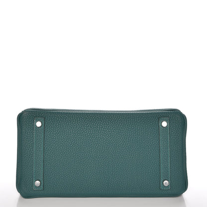 Hermes Togo Birkin 30 Malachite 8 of 32