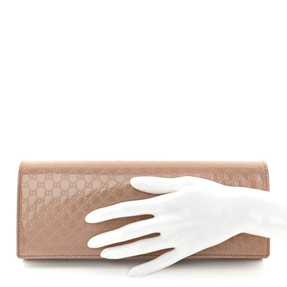 Gucci Patent Microguccissima Small Broadway Clutch Dark Cipria 2 of 12