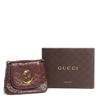 Gucci Ostrich Small 1973 Chain Shoulder Bag 8 of 8