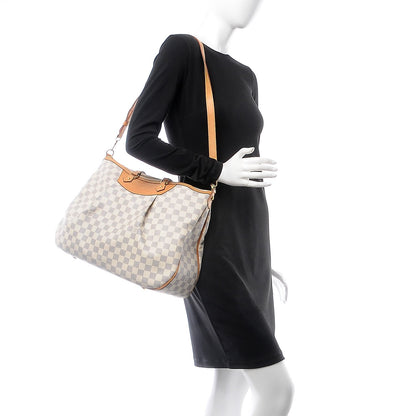Louis Vuitton Damier Azur Siracusa GM 3 of 21