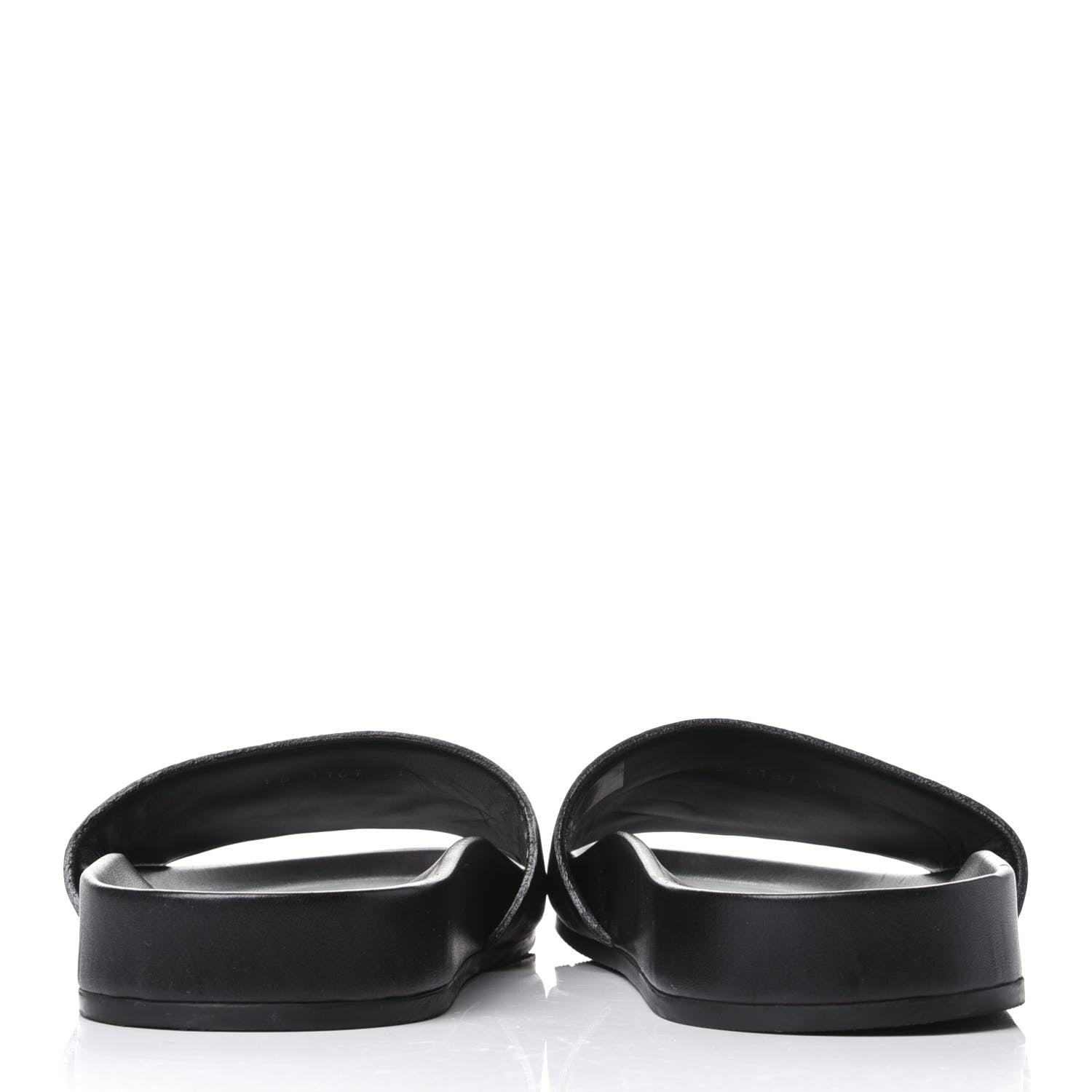 Louis Vuitton Calfskin Mens New Wave Mirabeau Flat Mules Black 6 of 10