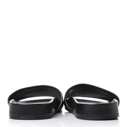 Louis Vuitton Calfskin Mens New Wave Mirabeau Flat Mules Black 6 of 10