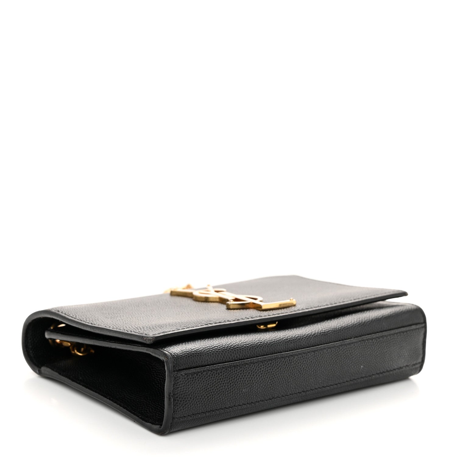 Saint Laurent Grain De Poudre Small Monogram Kate Satchel Black 4 of 11