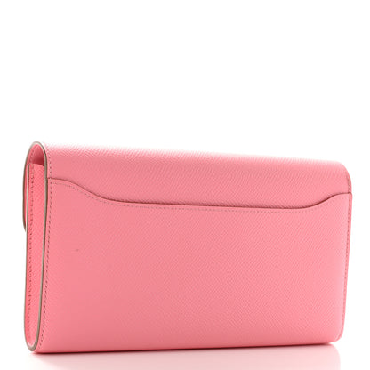 Hermes Epsom Constance Long Wallet Rose Confetti 3 of 9