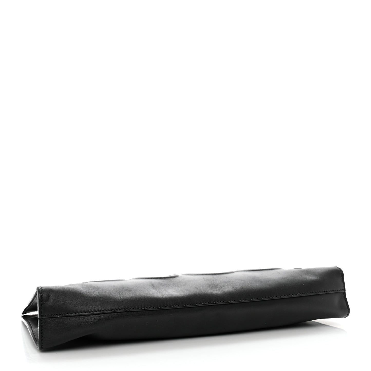 Calfskin Embossed XL Clutch Black