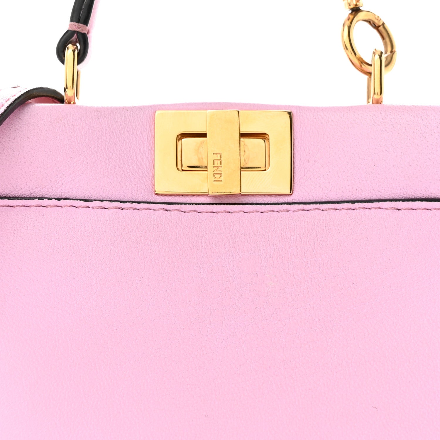 Fendi Shiny Nappa Micro Peekaboo Iconic Satchel Lavanda 8 of 11