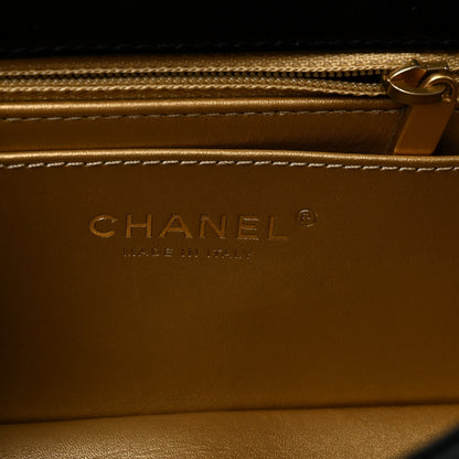 Chanel Lambskin Quilted Mini Rectangular Pearl Crush Flap Black 6 of 11
