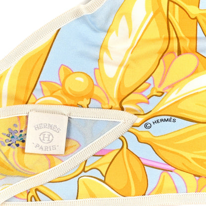 Hermes Silk Jersey Flamingo Party Maxi Pointe Triangle Scarf 3 of 3