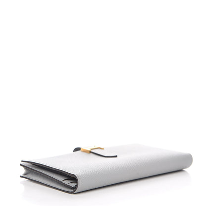 Hermes Epsom Bearn Gusset Wallet Gris Mouette 4 of 8