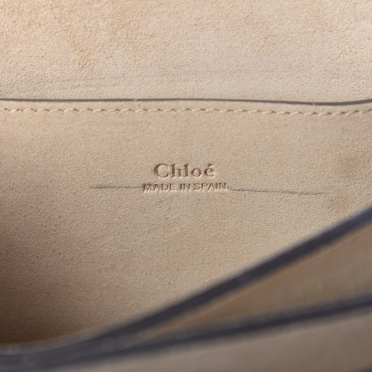 Chloe Suede Calfskin Small Faye Shoulder Bag Motty Grey 6 of 9