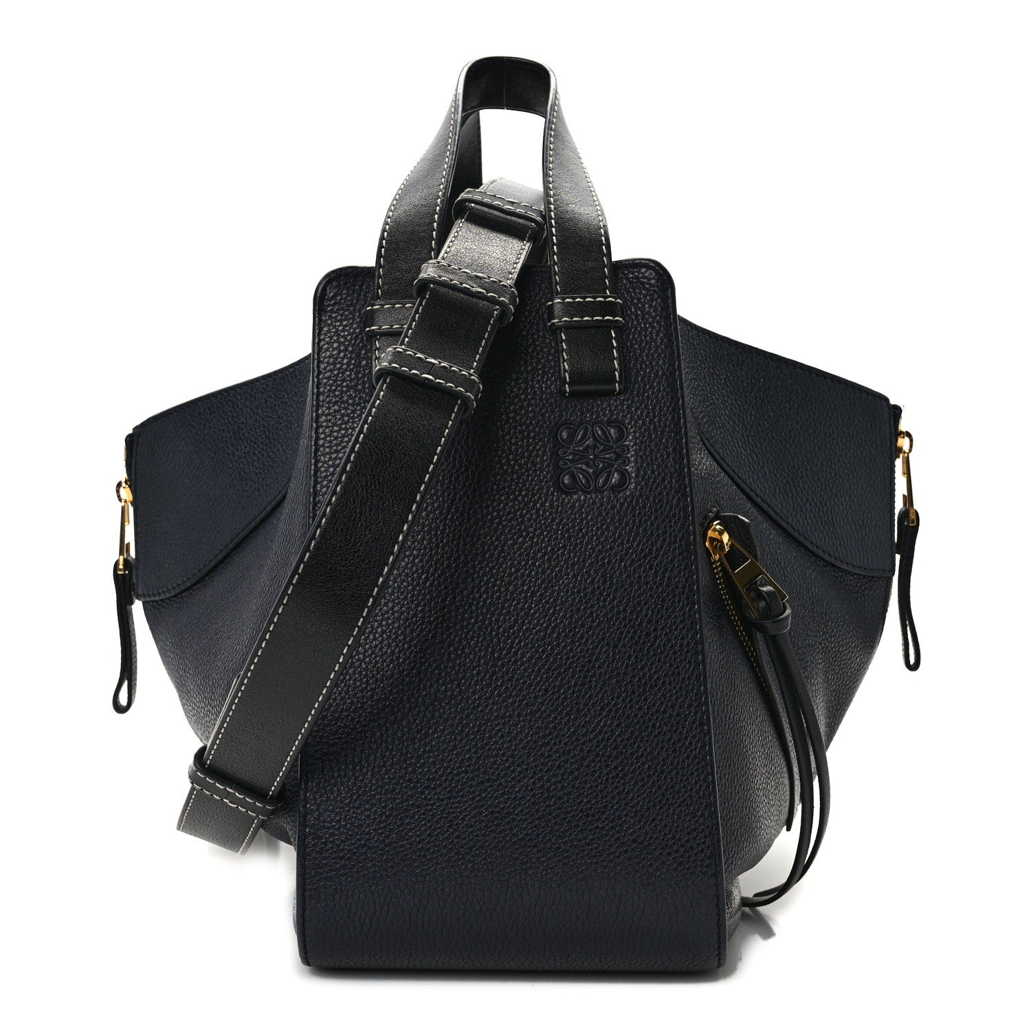 Loewe Calfskin Small Hammock Shoulder Bag Midnight Blue Black 1 of 10