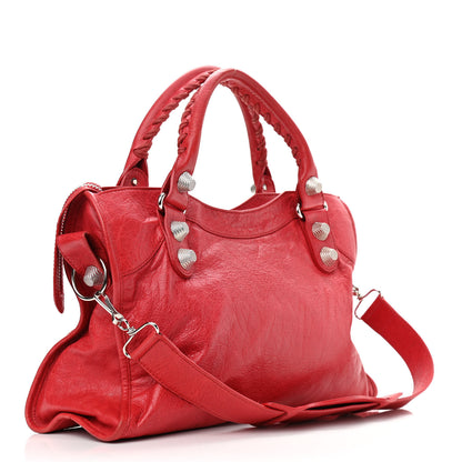 Balenciaga Agneau Giant 21 Silver Hardware City Rouge Coquelicot 3 of 17