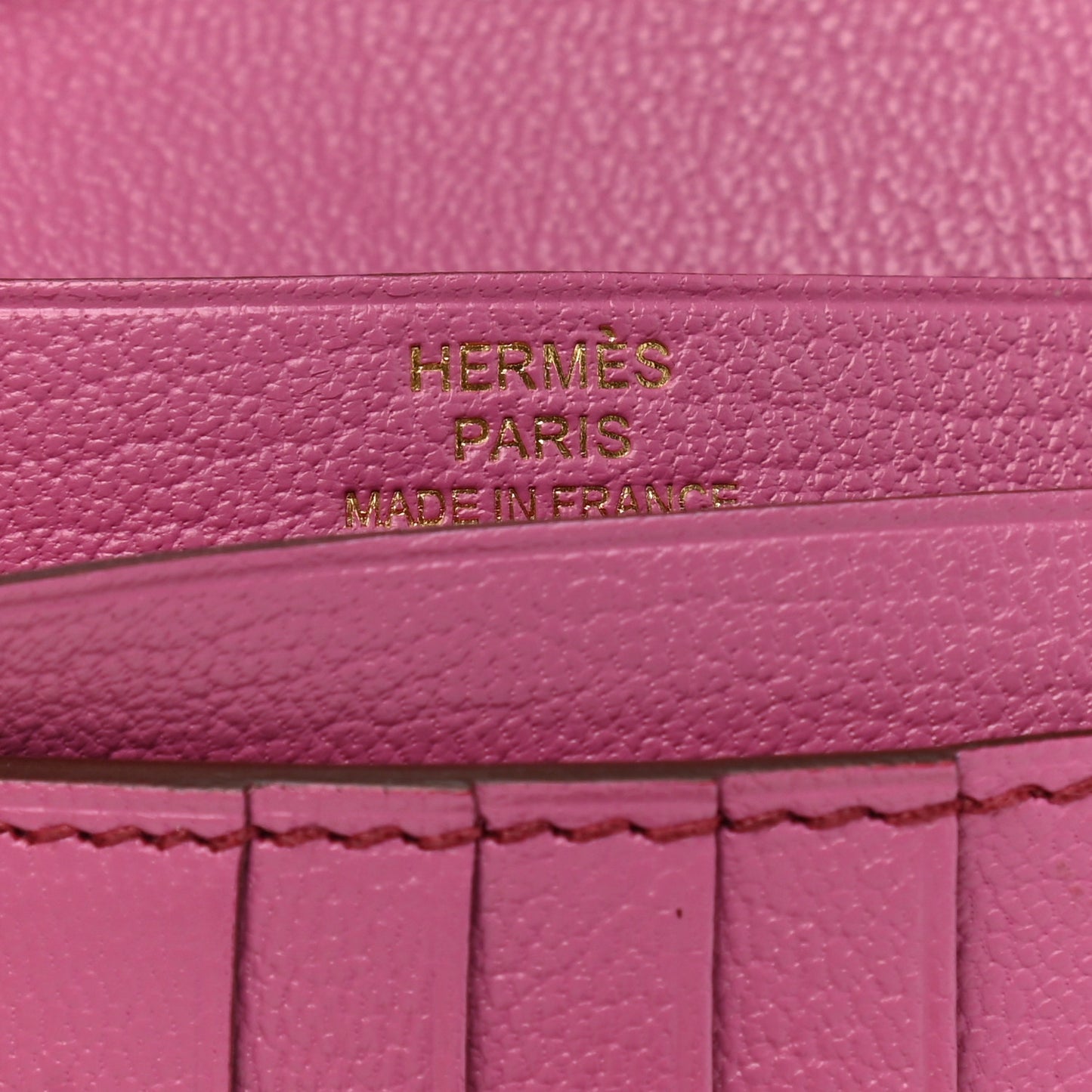 Ostrich Bearn Compact Wallet Fuchsia