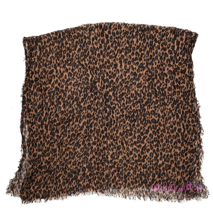 Louis Vuitton Cashmere Silk Leopard Etole Stole Marron 1 of 4