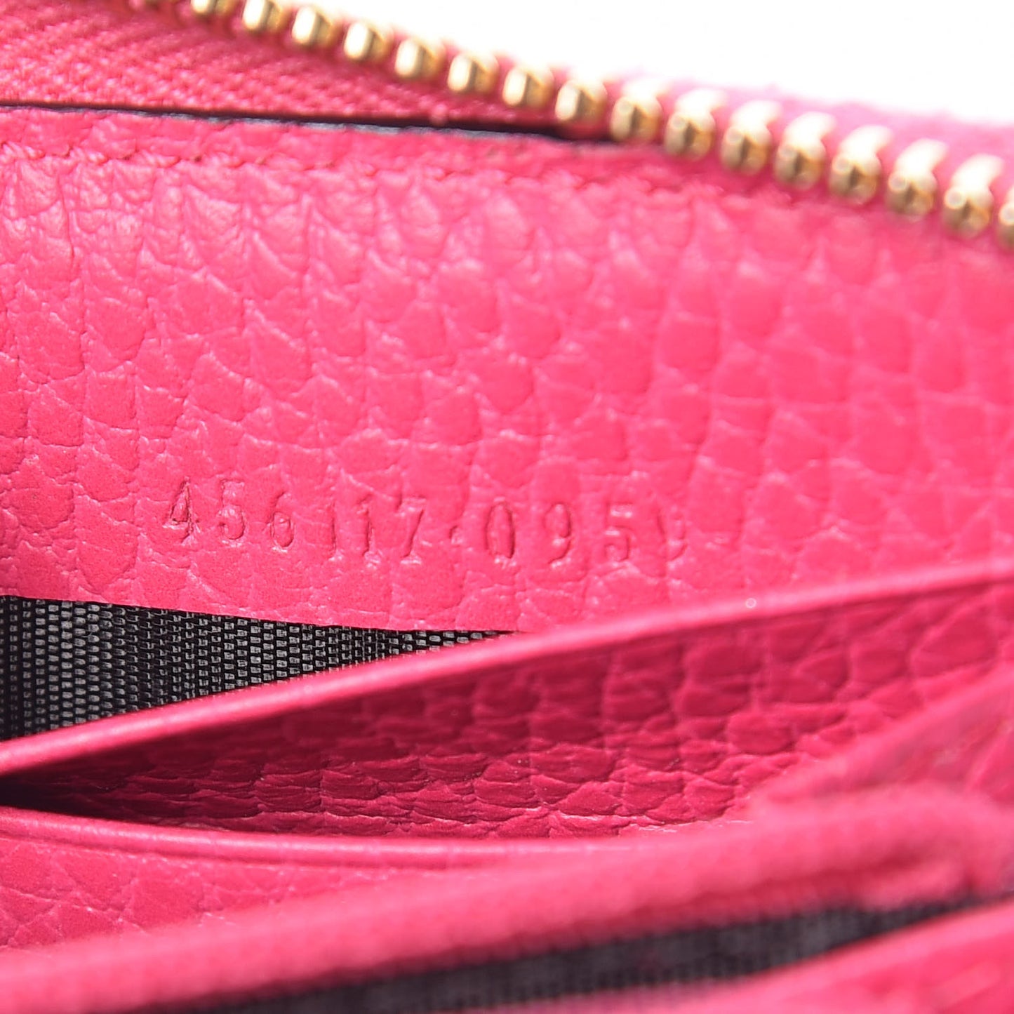 Dollar Calfskin GG Marmont Zip Around Wallet Box Pink