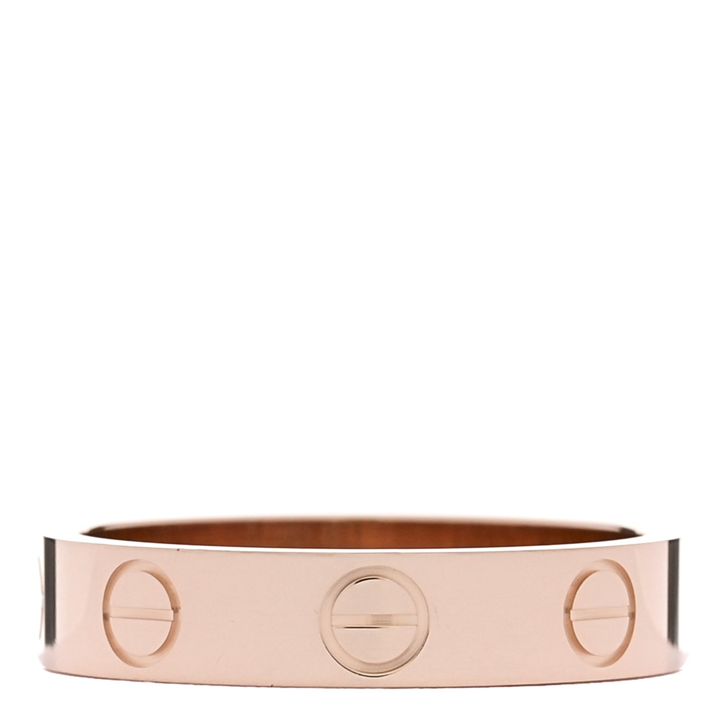 18K Pink Gold 3.5mm LOVE Wedding Band Ring 48 4.5