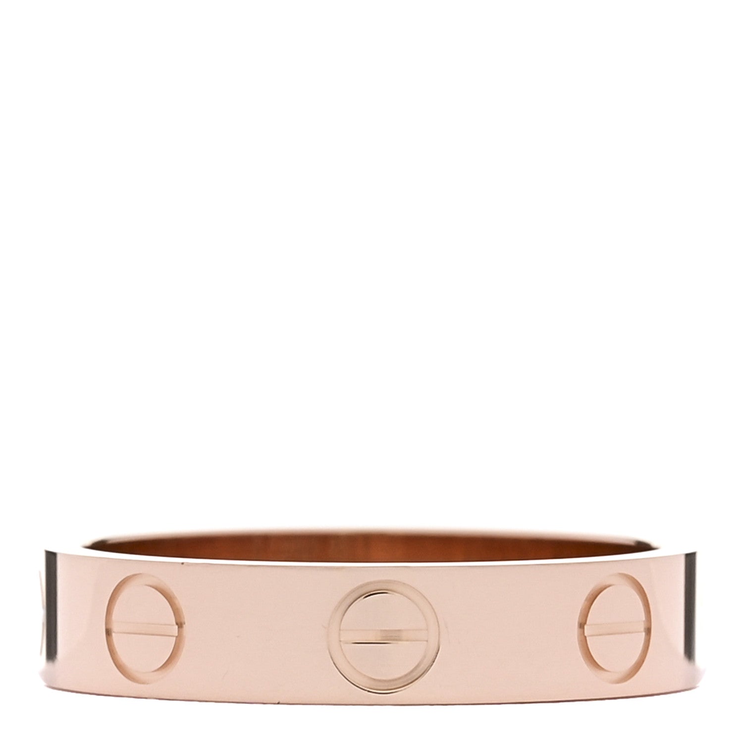 Cartier 18K Pink Gold 3.5mm LOVE Wedding Band Ring 48 4.5 3 of 5