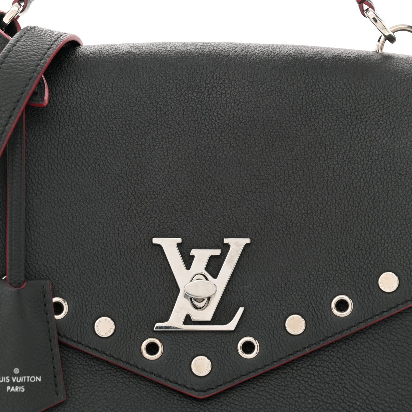 Soft Calfskin My Lockme Rivets Black Black