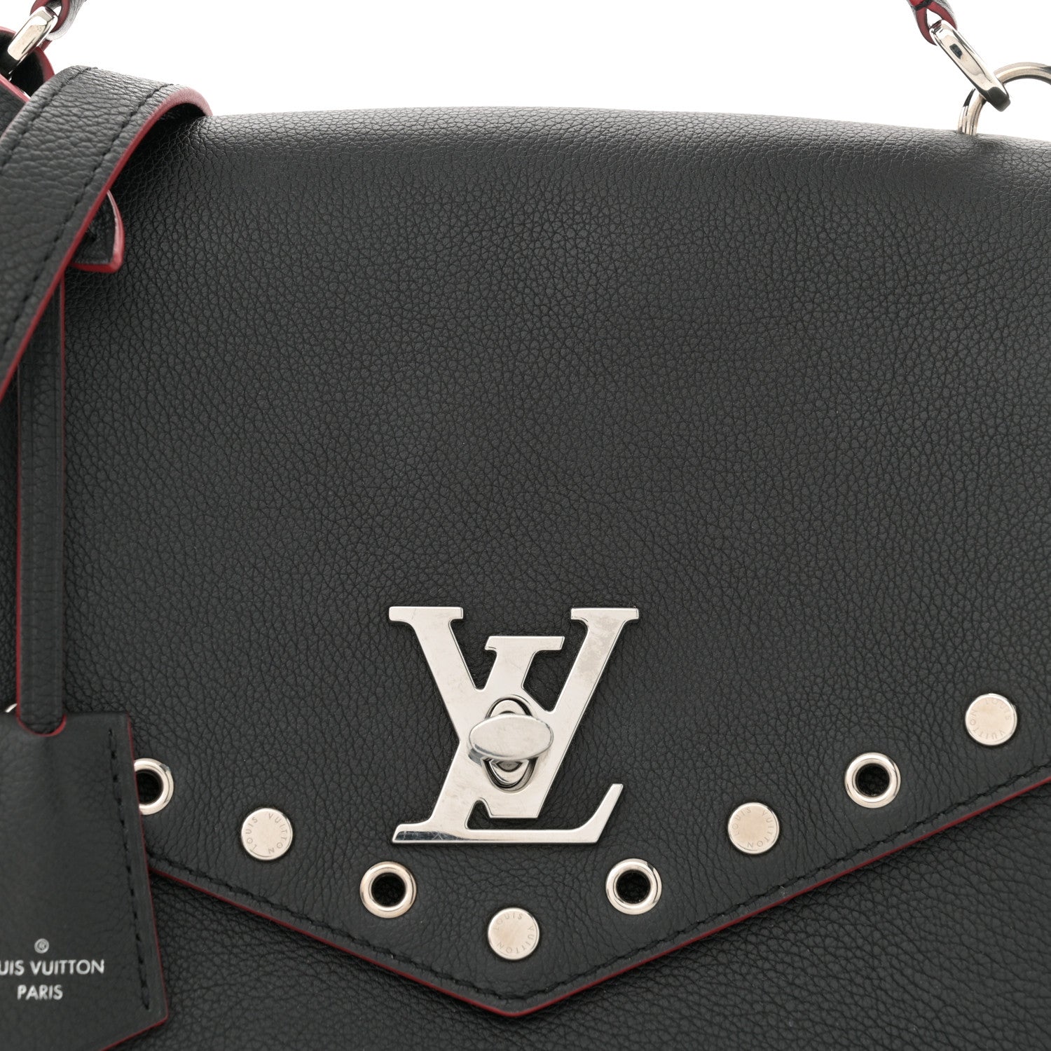 Louis Vuitton Soft Calfskin My Lockme Rivets Black Black 8 of 14